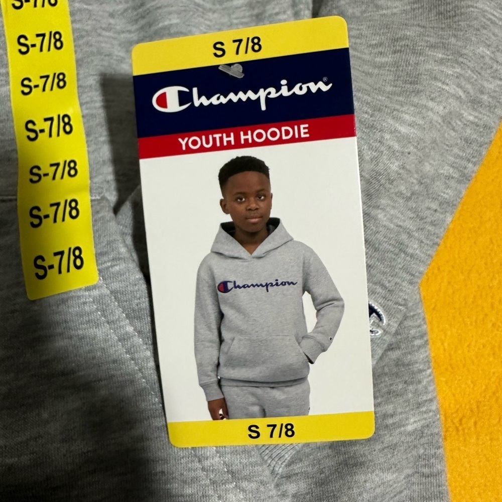 Champion Youth Gray Hoodie - Picture 3 of 5